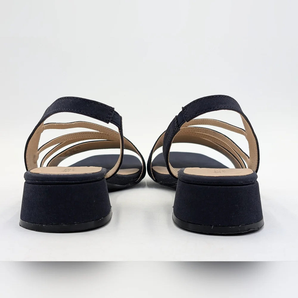 LifeStride Joy 2 Size 9.5W Slingback Deep Navy Fabric Soft System Extra Cushion